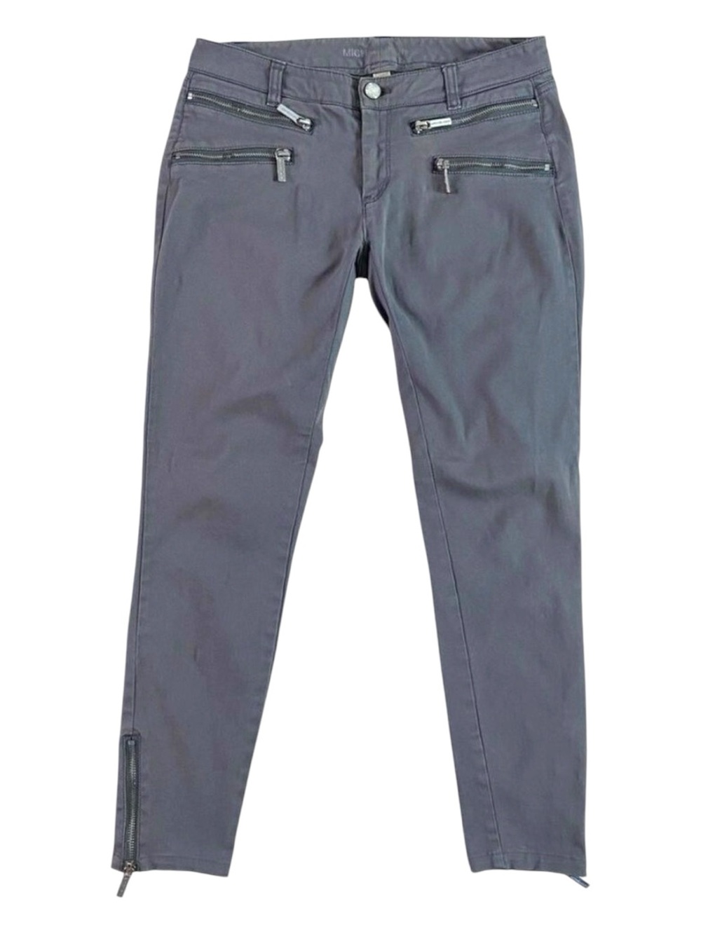 Michael Kors jeans kaki beige low rise skinny pants stretchy denim size 0